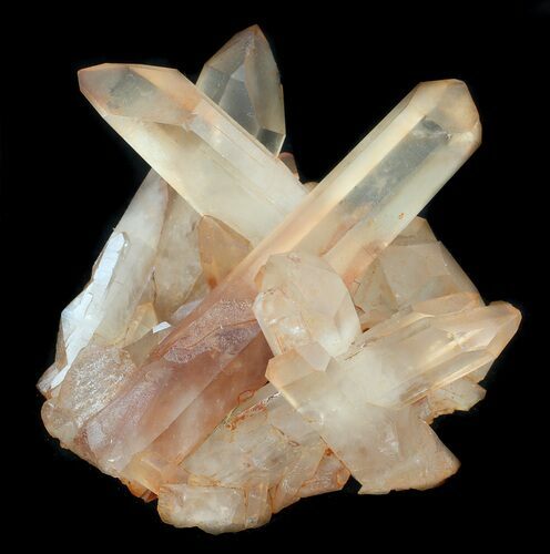 Tangerine Quartz Crystal Cluster - Madagascar #36211